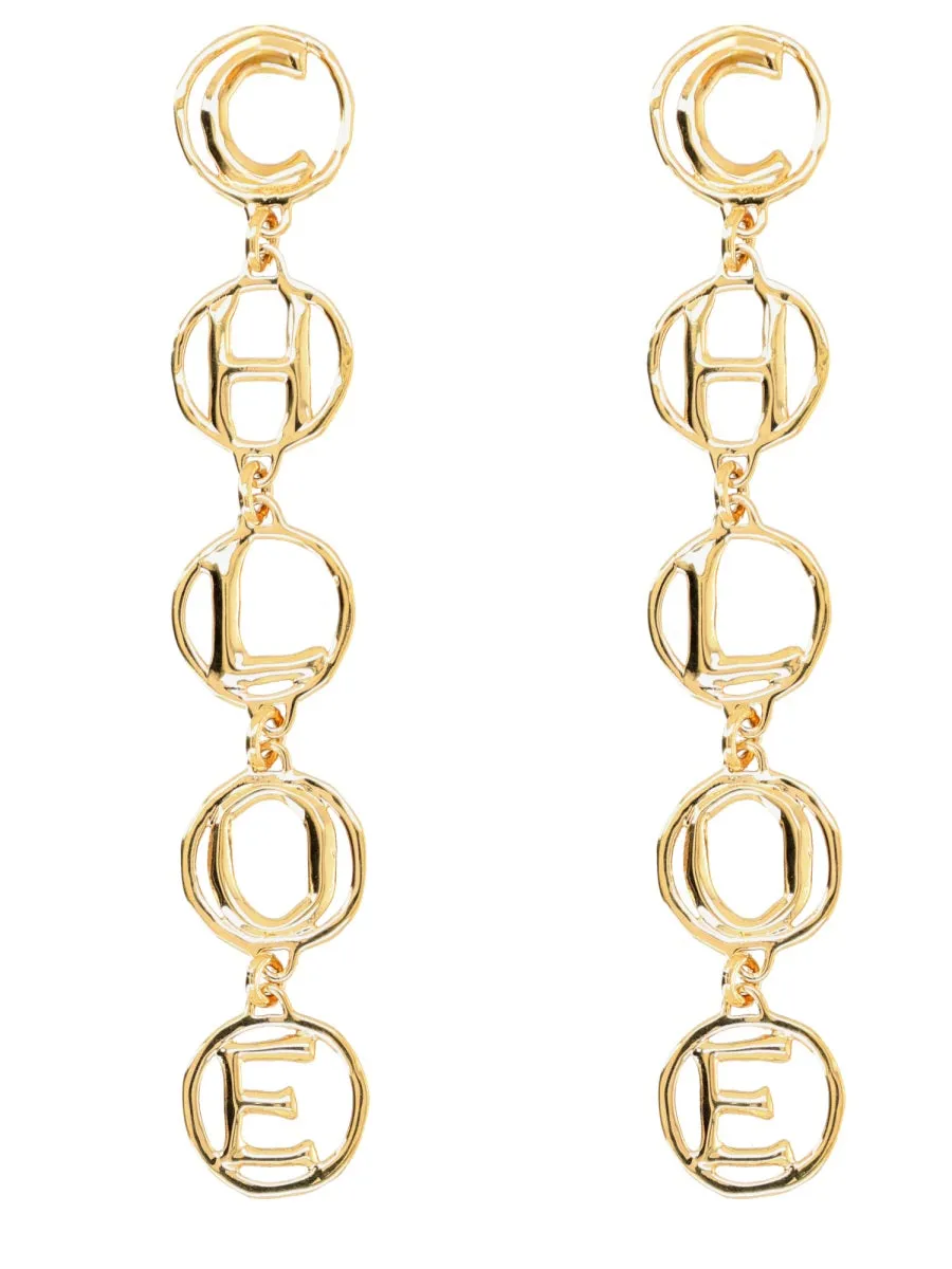 "Chloé Script" Earring sold by Wanan Luxury