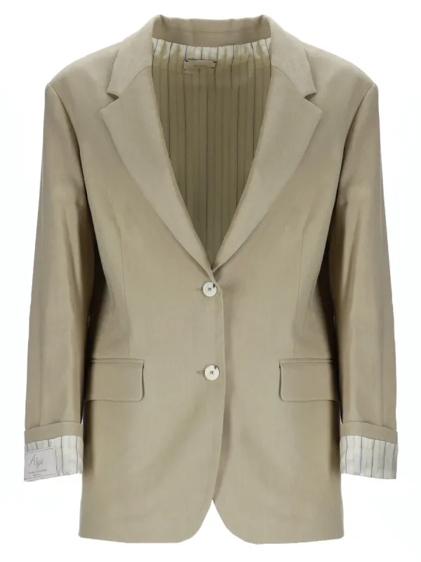 Linen Blend Blazer made by ALYSI