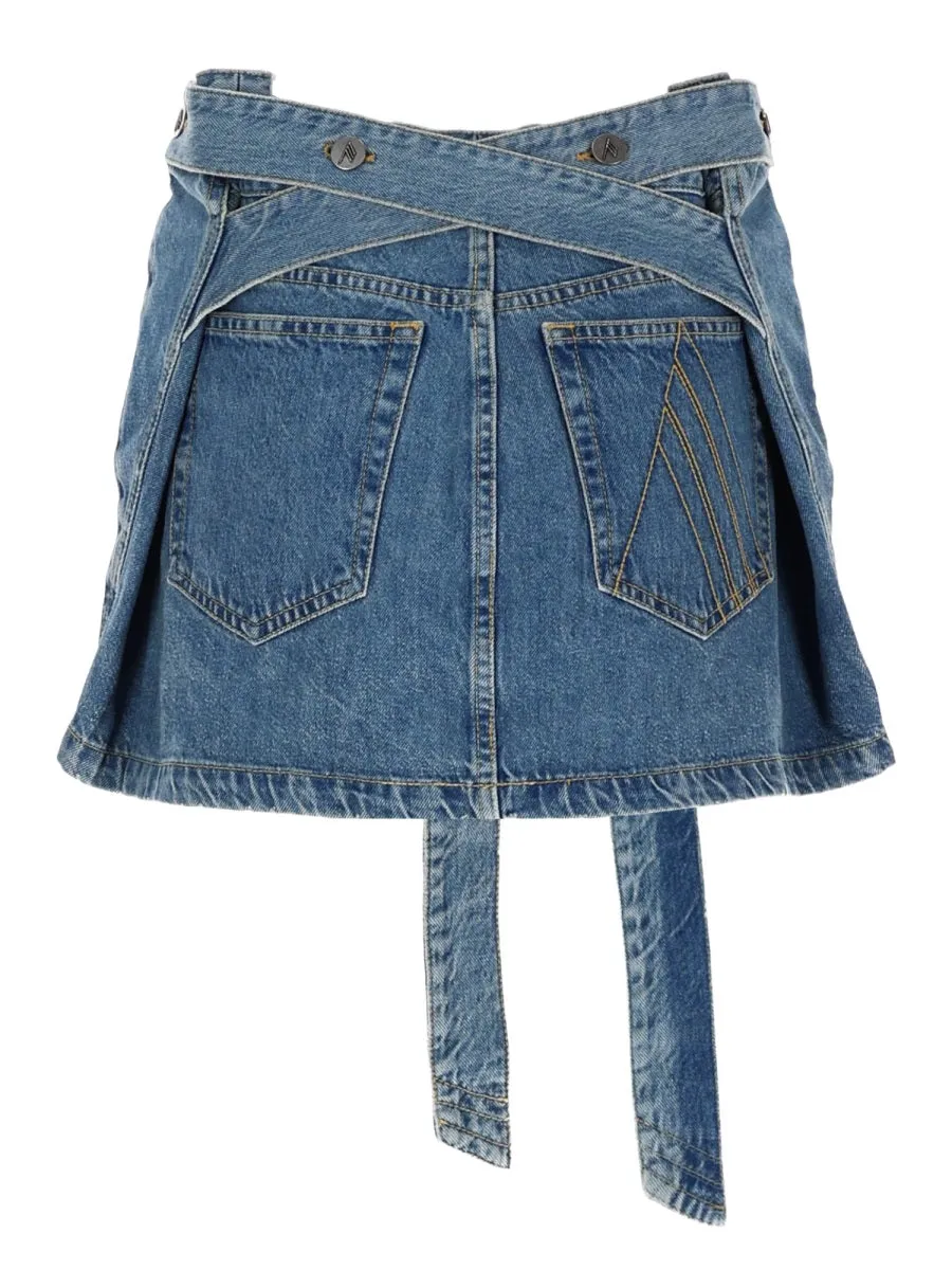 Denim Skirt With Belt sold by Wanan Luxury product image thumbnail 3
