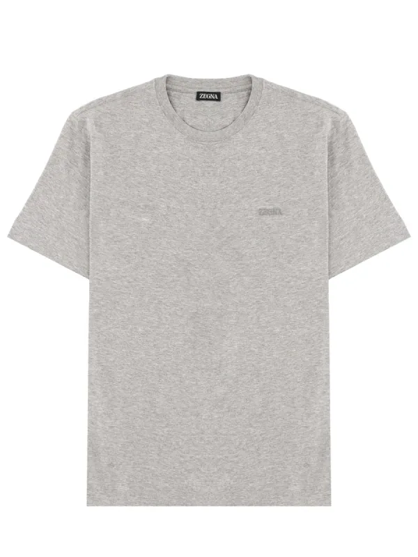 T-Shirt With Logo made by Ermenegildo Zegna