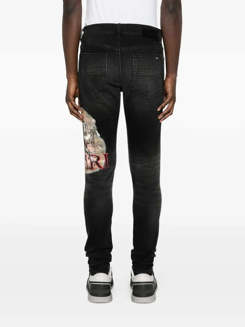 Graphic Print Jeans sold by Wanan Luxury product image thumbnail 4