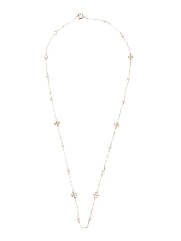 Collana "Kira" Con Logo E Perle made by Tory Burch