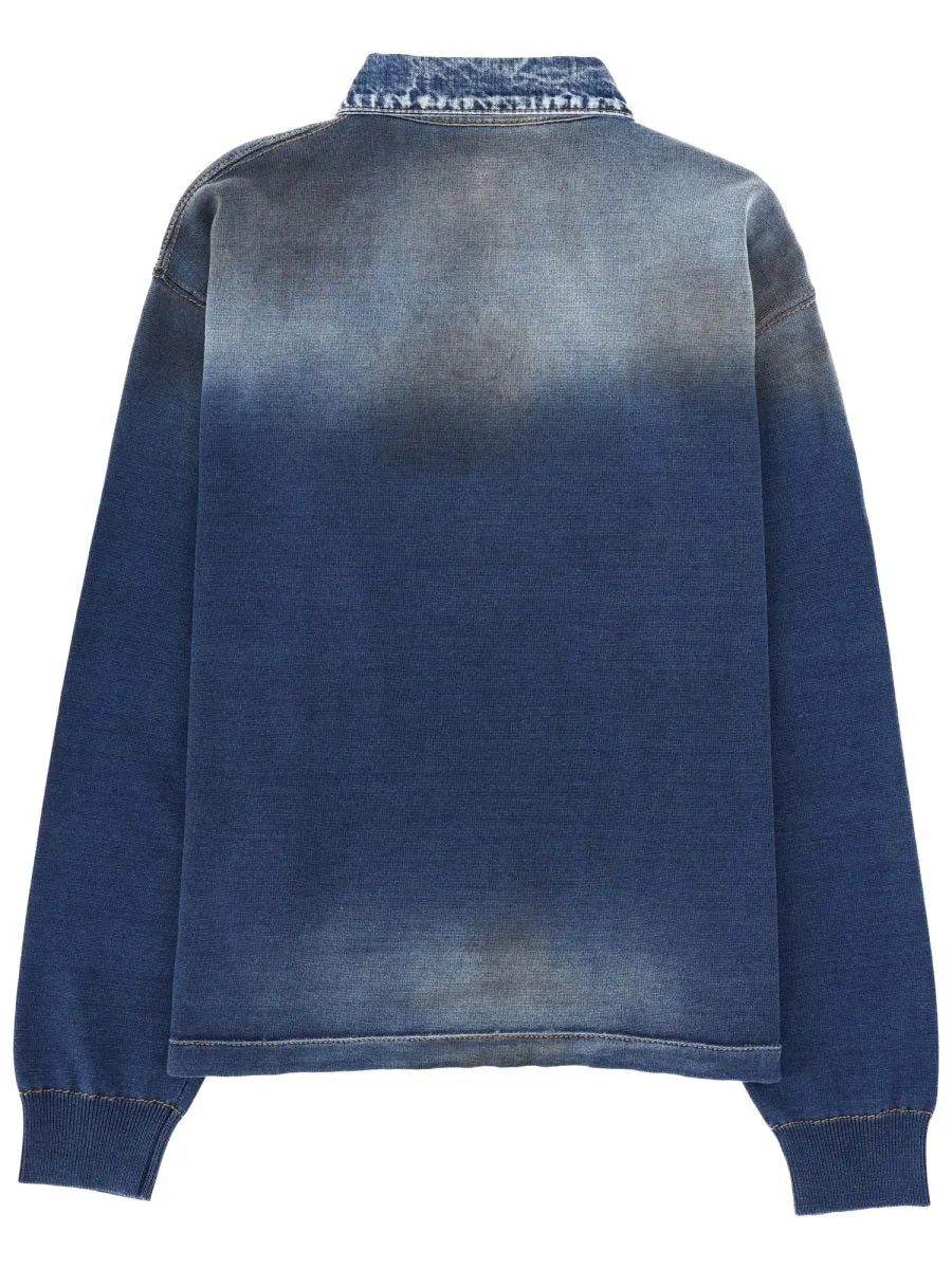 Polo Shirt With Denim Effect sold by Wanan Luxury product image thumbnail 2