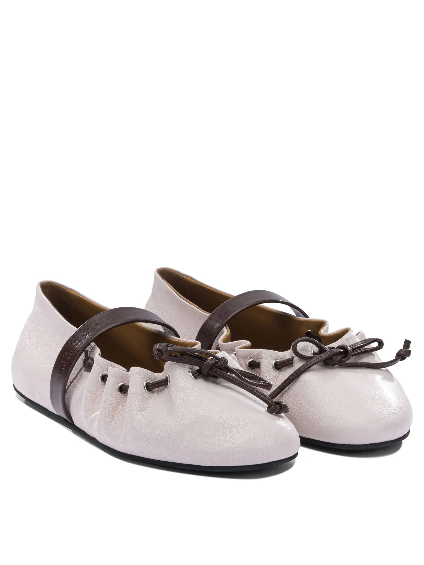 Mary Jane Leather Ballet Flats Ballerinas Pink sold by Wanan Luxury product image thumbnail 2
