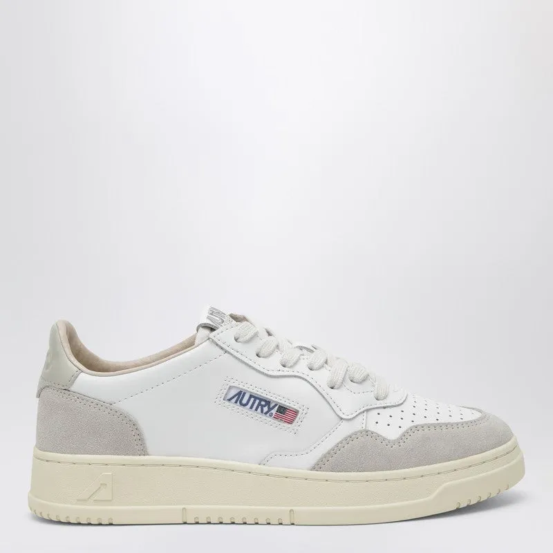 Medalist Low Sneakers In White/Beige Leather And Suede sold by Wanan Luxury