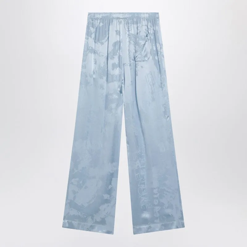 Washed Crayon Allover Silk Pajama-Style Trousers sold by Wanan Luxury product image thumbnail 2