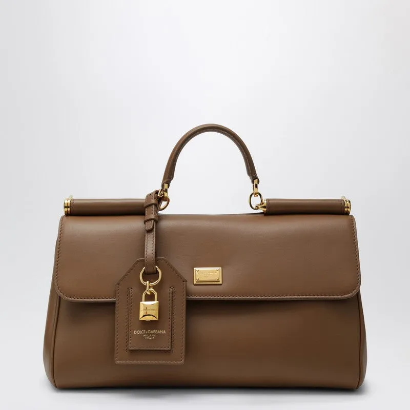 My Sicily Top Handle Bag In Caramel Leather sold by Wanan Luxury