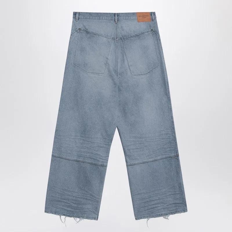 Light Blue Baggy Jeans With Rips sold by Wanan Luxury product image thumbnail 2