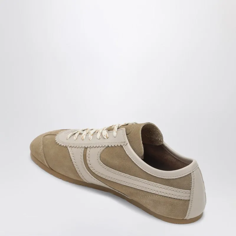 Beige Sneakers In Leather And Suede sold by Wanan Luxury product image thumbnail 2