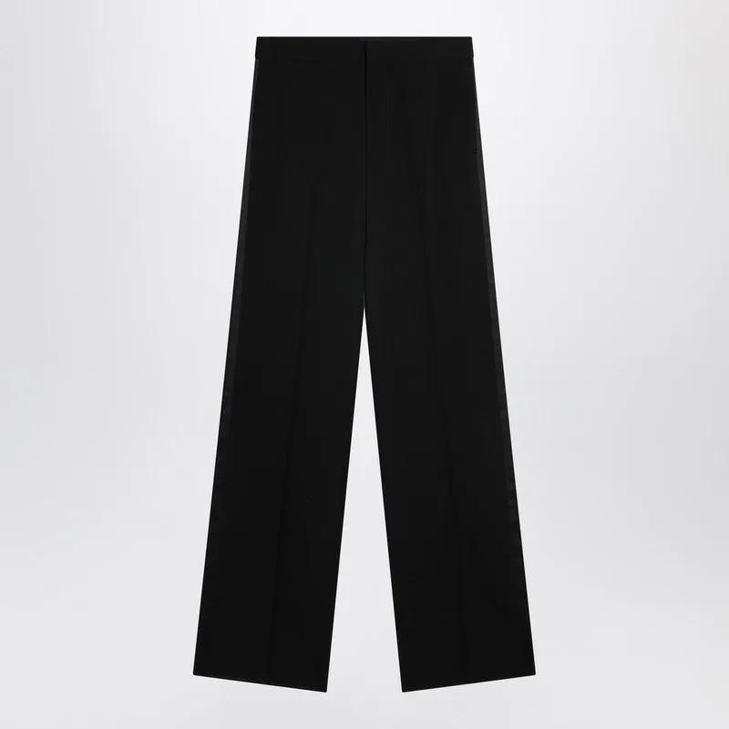 Black Wool Trousers sold by Wanan Luxury