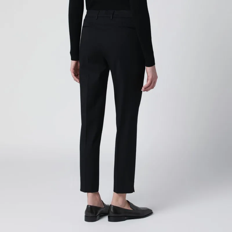 Black Slim-Fit Cotton-Blend Trousers sold by Wanan Luxury product image thumbnail 2