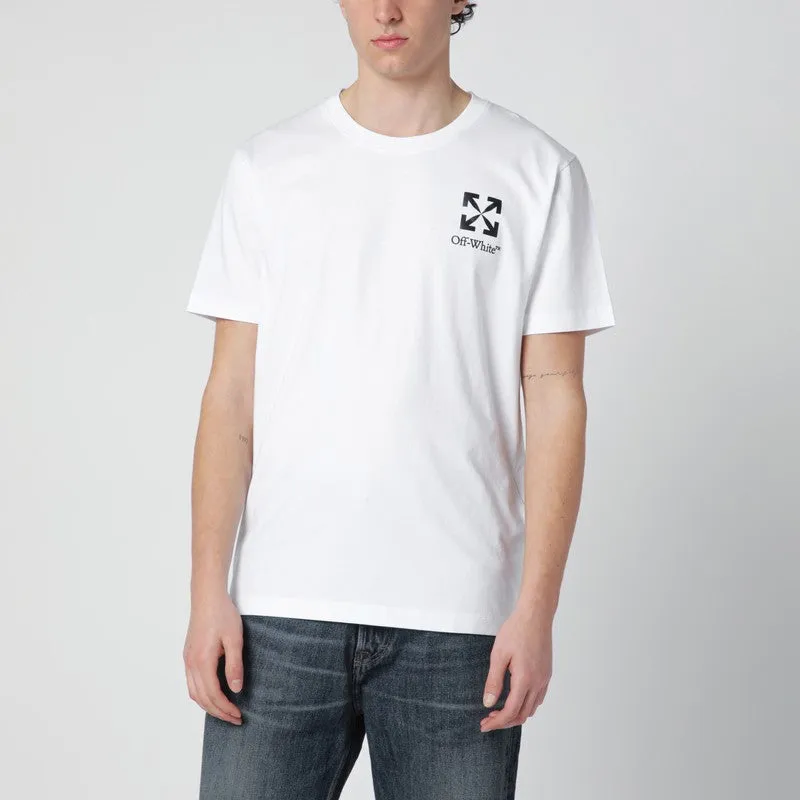 White T-Shirt With Small Arrow Logo sold by Wanan Luxury