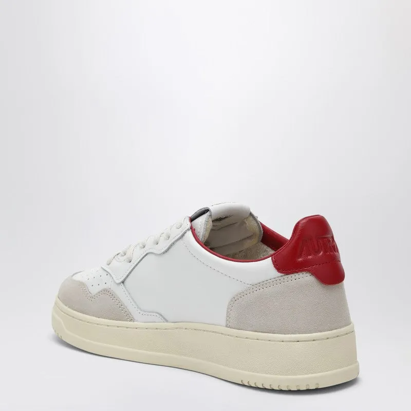 Medalist Low Sneakers In White/Red Leather And Suede sold by Wanan Luxury product image thumbnail 2