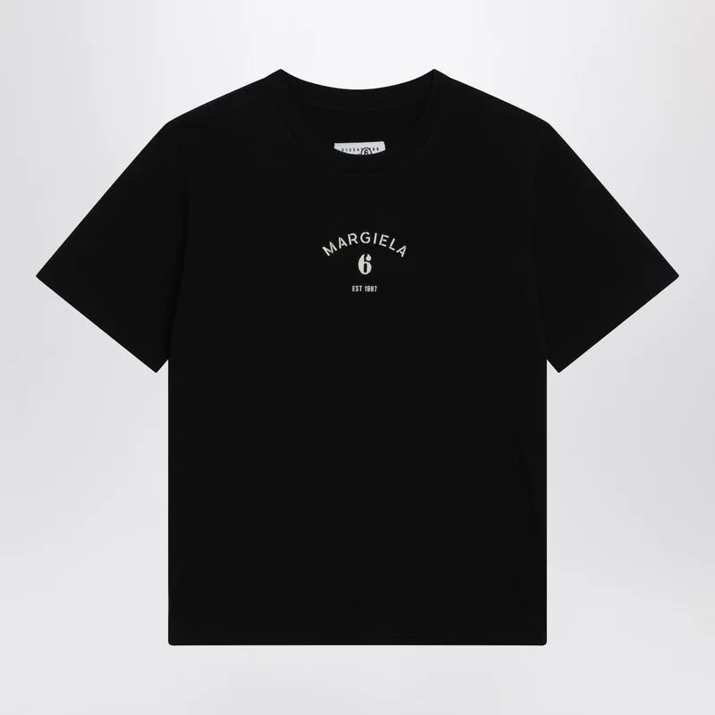 Black T-Shirt With Logo Print sold by Wanan Luxury