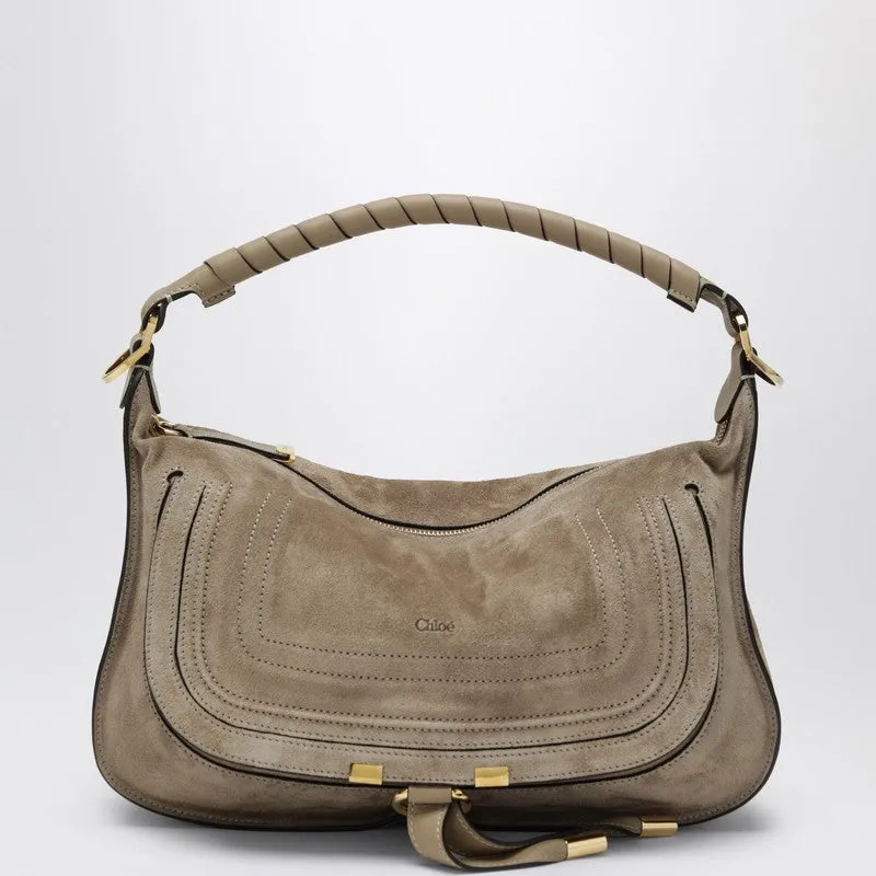 Marcie Small Bag In Light Brown Suede made by Chloe