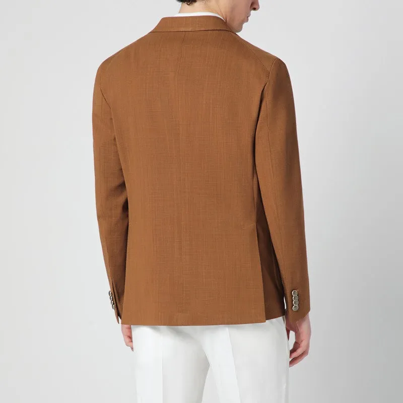 Caramel Double-Breasted Wool Jacket sold by Wanan Luxury product image thumbnail 2