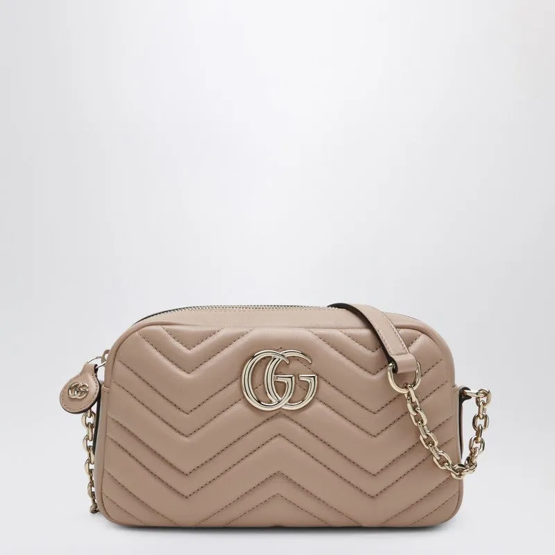 Gg Marmont Small Camera Bag In Blush Beige sold by Wanan Luxury