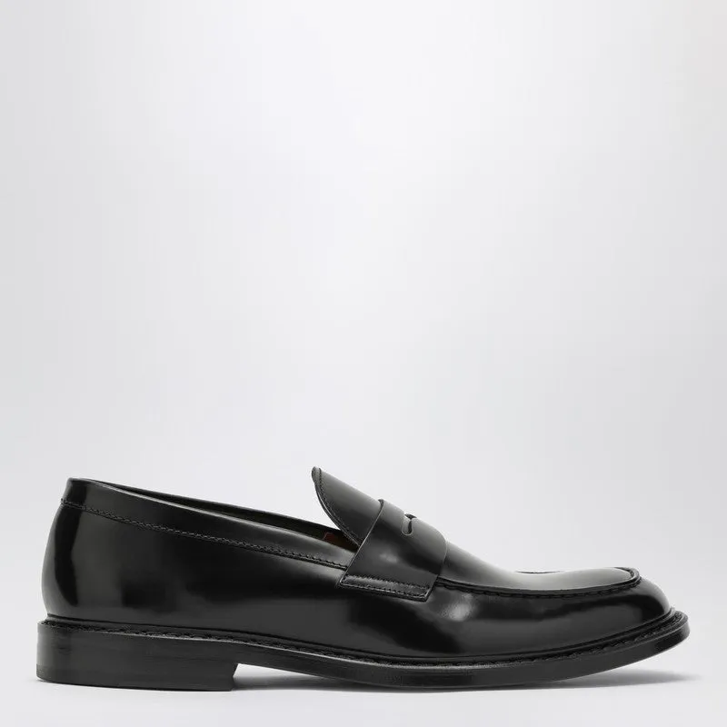 Black Leather Classic Loafer sold by Wanan Luxury