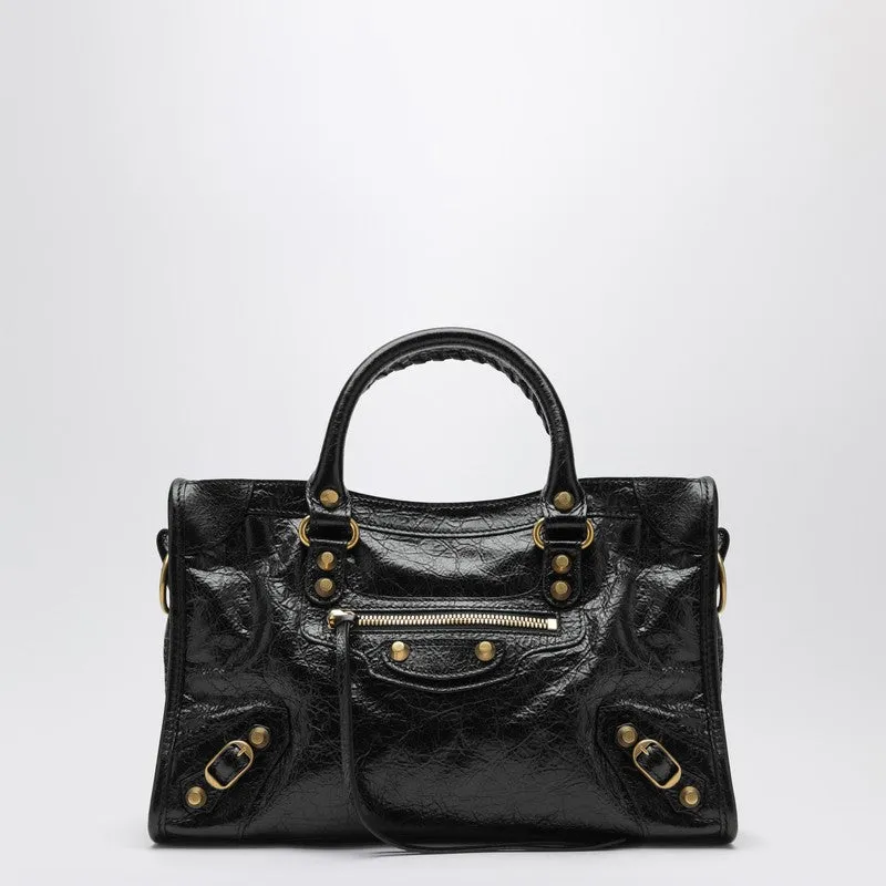 Le City Small Bag In Black/Antique Gold sold by Wanan Luxury