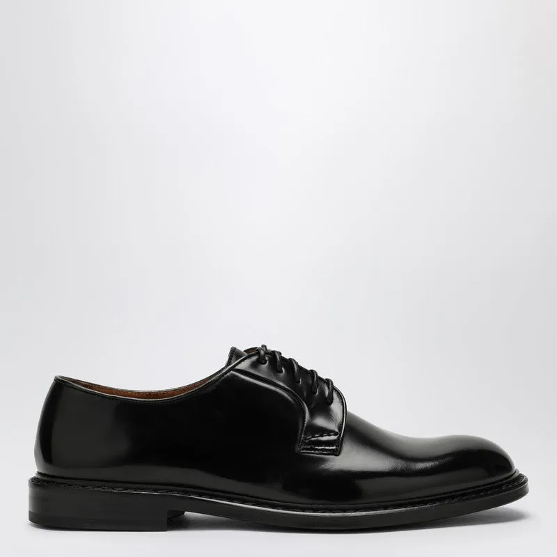 Low Black Leather Lace-Up made by Doucal's