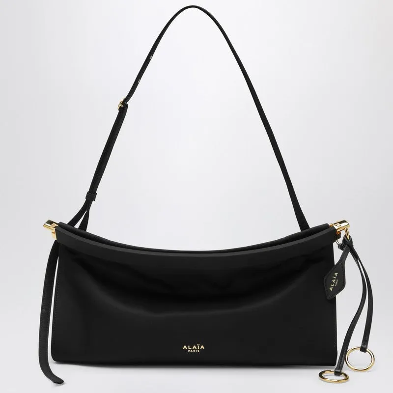 Le Click East West Medium Bag In Black Nylon made by Alaia