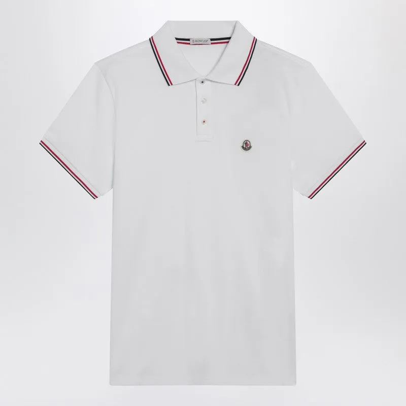 White Short-Sleeve Polo Shirt sold by Wanan Luxury