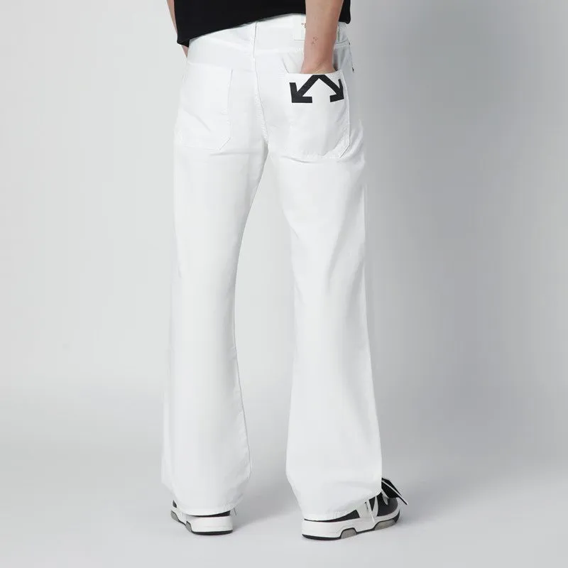 White Trousers With Logo sold by Wanan Luxury product image thumbnail 2