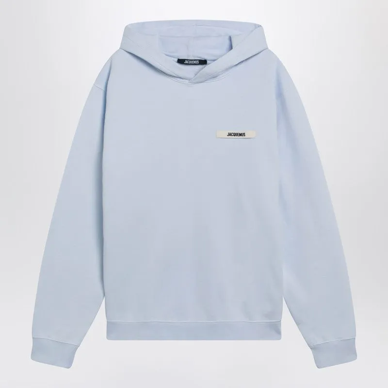 Light Blue Sweatshirt With Gros-Grain Logo sold by Wanan Luxury