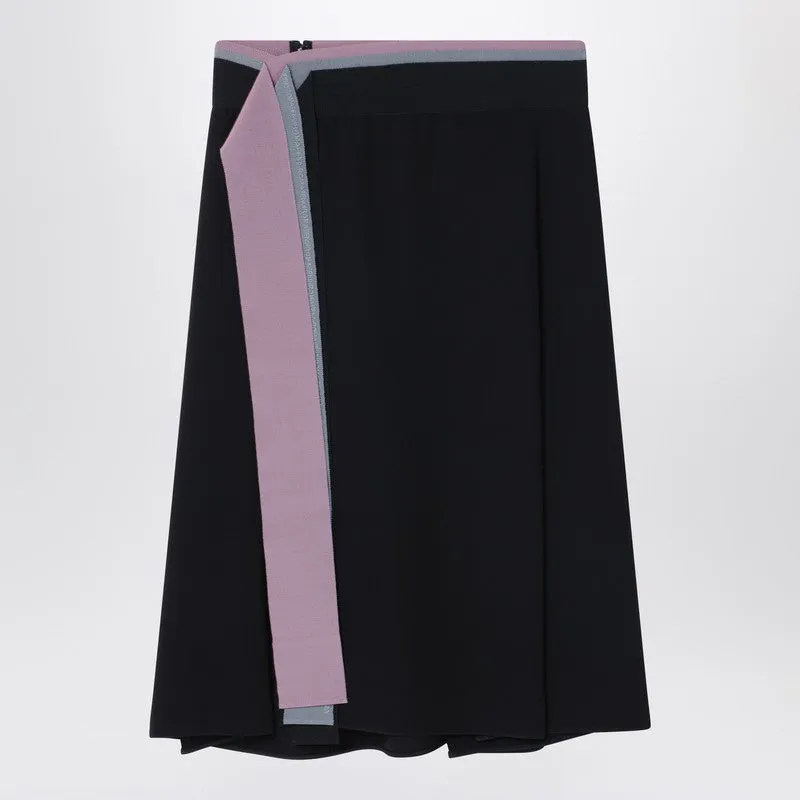 Black Silk Skirt sold by Wanan Luxury