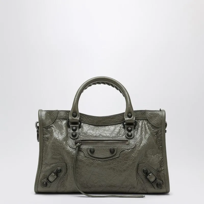 Le City Small Tote Bag In Military Green sold by Wanan Luxury