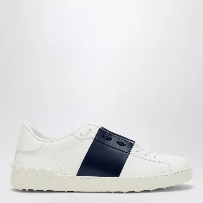 White/Marine Blue Open Sneakers made by Valentino Garavani