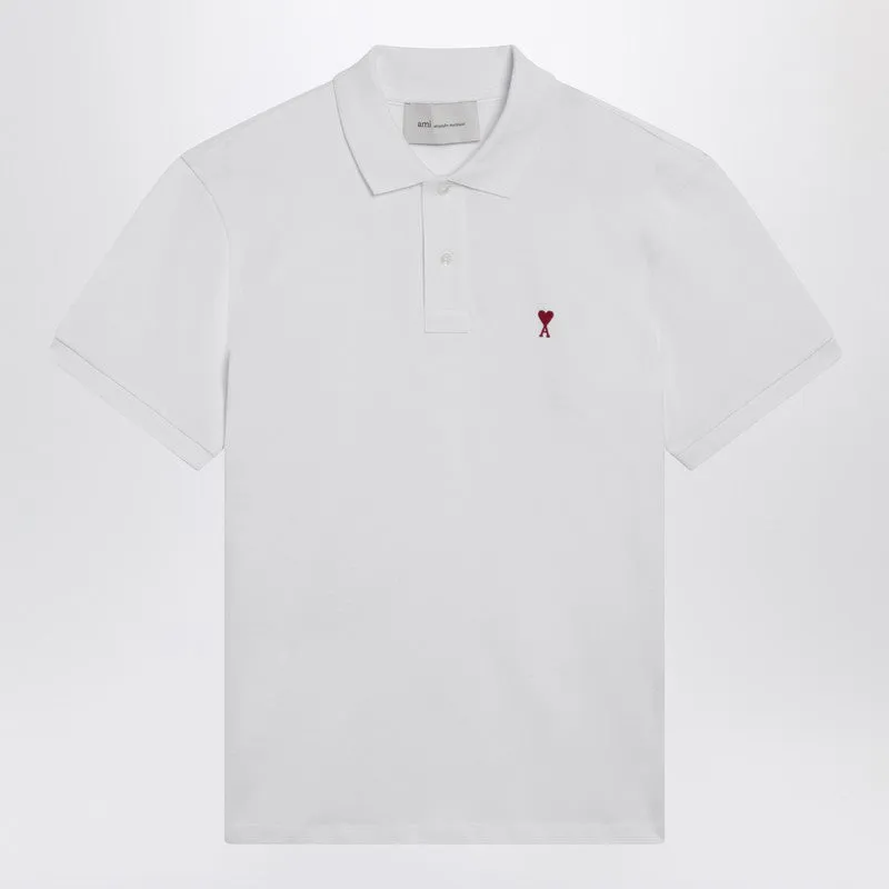 Ami De Coeur White Polo Shirt made by Ami