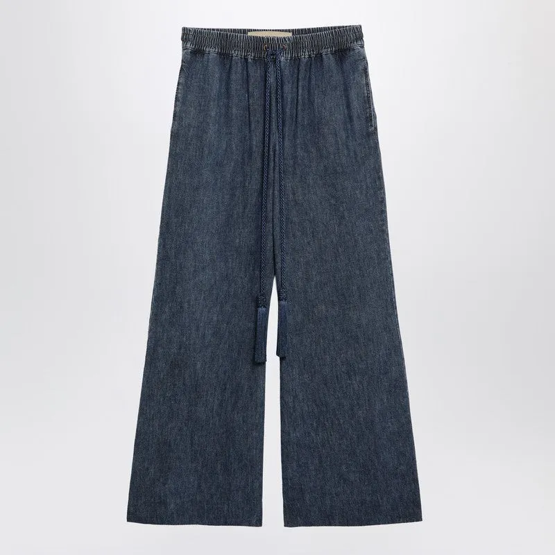 Blue Jeans In Chambray Denim sold by Wanan Luxury