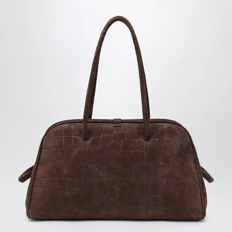 Brown Crocodile-Effect Leather Turismo Bag sold by Wanan Luxury product image thumbnail 2