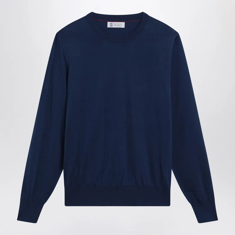 Blue Cotton Sweater sold by Wanan Luxury