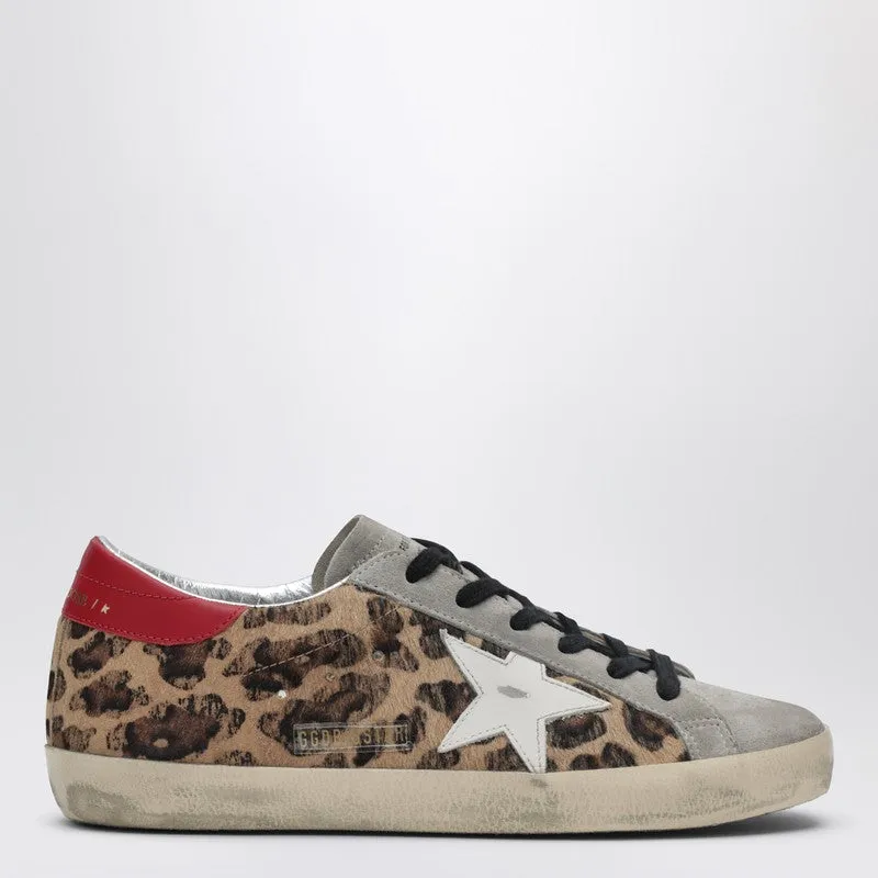 Super-Star Sneakers In Leopard-Print Pony Hair made by Golden Goose