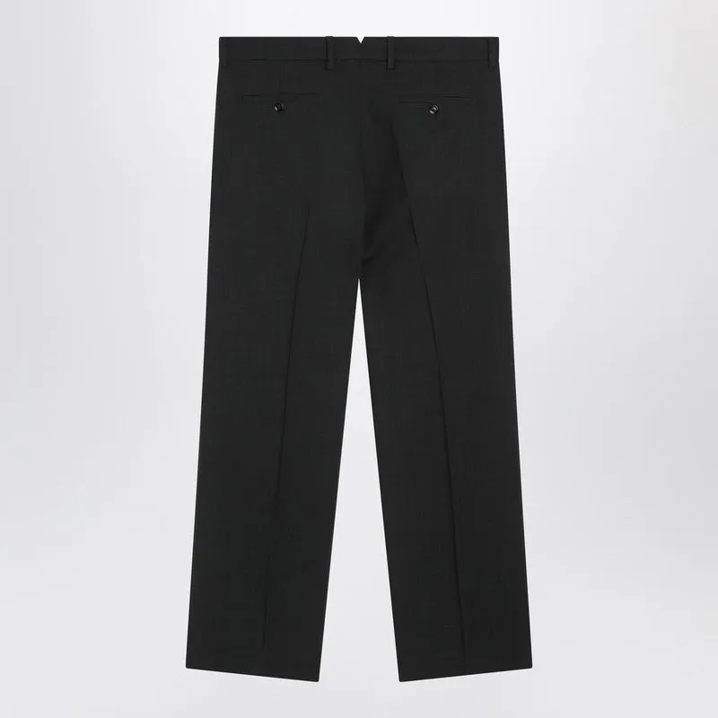 Charcoal Grey Wool Trousers sold by Wanan Luxury product image thumbnail 2