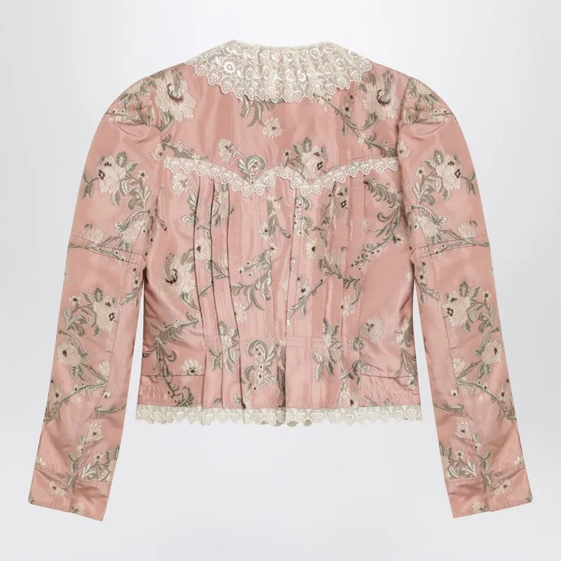 Baroque Silk-Blend Taffeta Jacket With Floral Jacquard sold by Wanan Luxury product image thumbnail 2