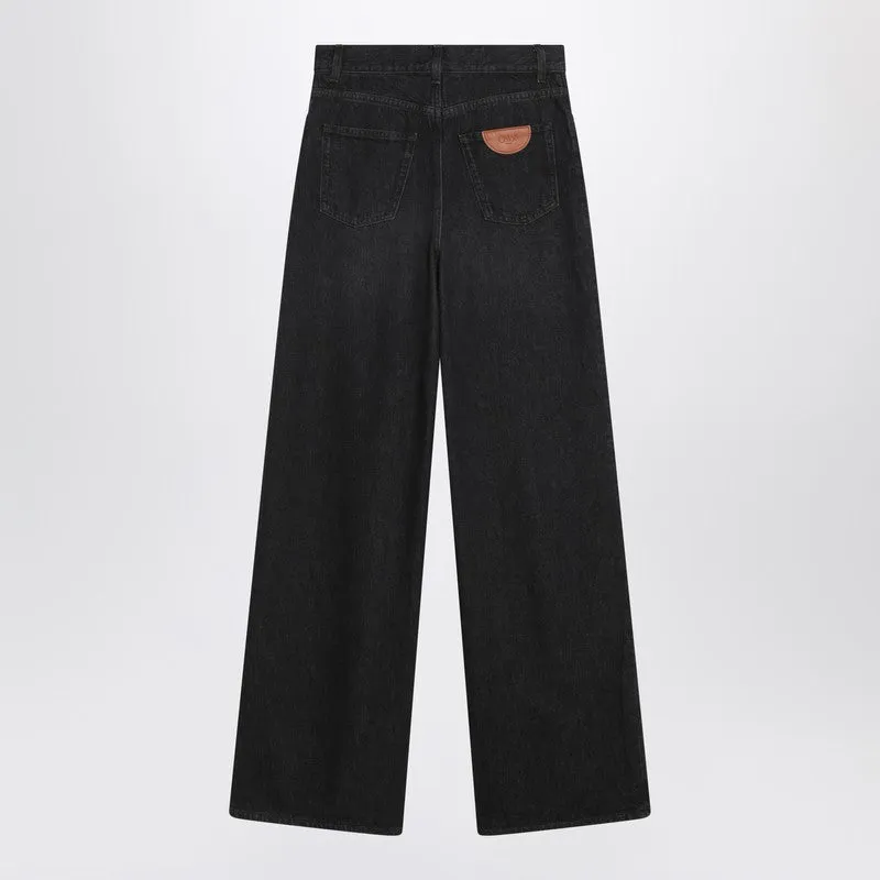 Loose Black Washed Jeans sold by Wanan Luxury product image thumbnail 2