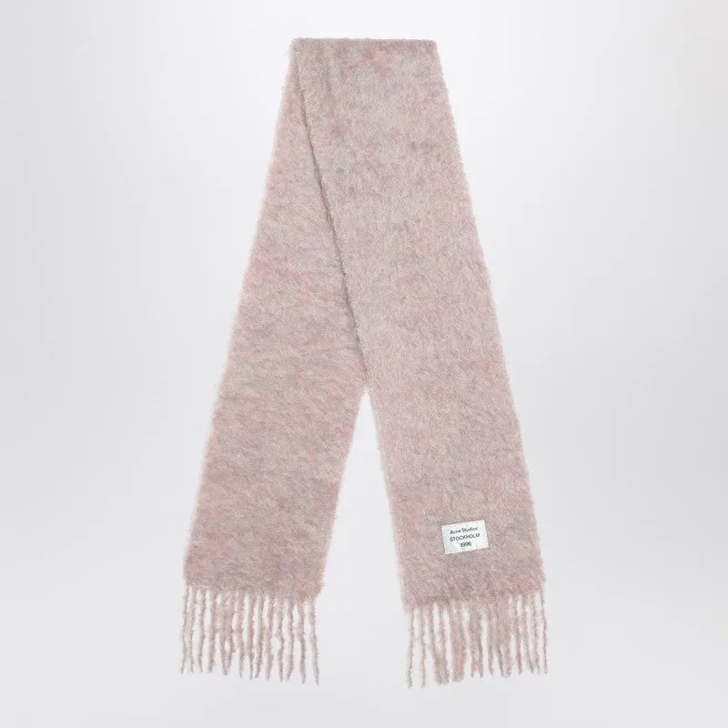 Pink Wool Scarf With Logo made by Acne Studios