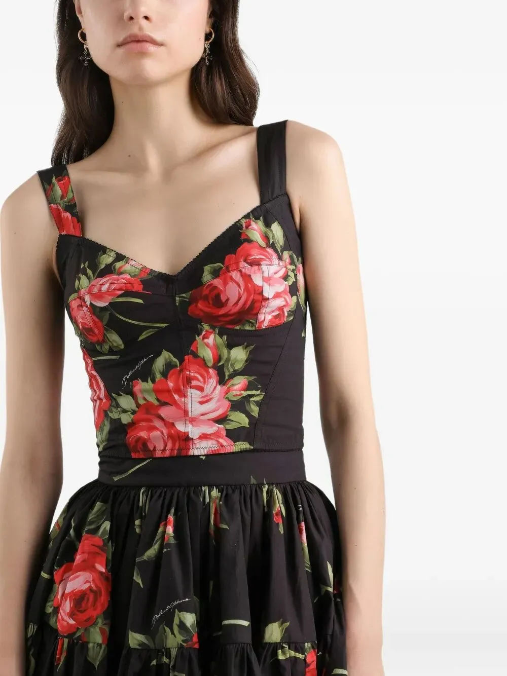 Top Bustier Stampa Rose Bouquet sold by Wanan Luxury product image thumbnail 5