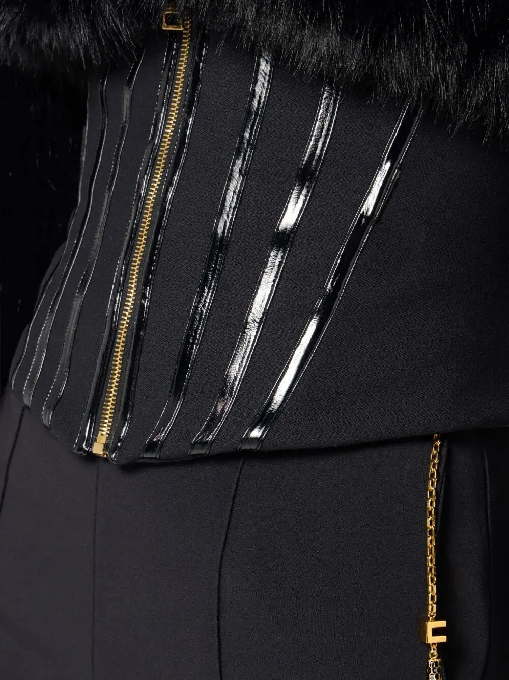 Lightweight Crepe Trousers With Jewel Chain sold by Wanan Luxury product image thumbnail 5