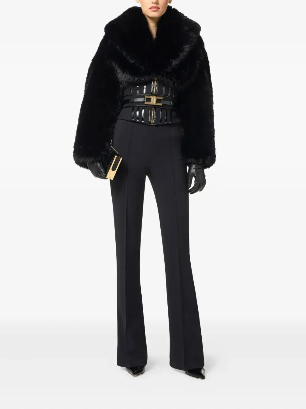 Lightweight Crepe Trousers With Jewel Chain sold by Wanan Luxury product image thumbnail 2