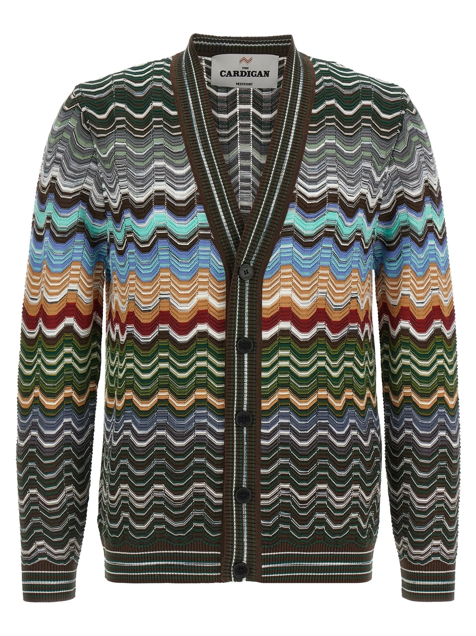 Greek Pattern Cardigan Sweaters And Cardigans Multicolor sold by Wanan Luxury