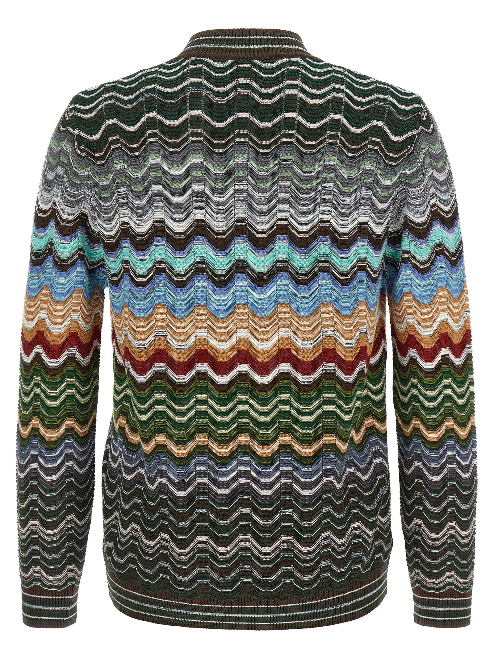 Greek Pattern Cardigan Sweaters And Cardigans Multicolor sold by Wanan Luxury product image thumbnail 2