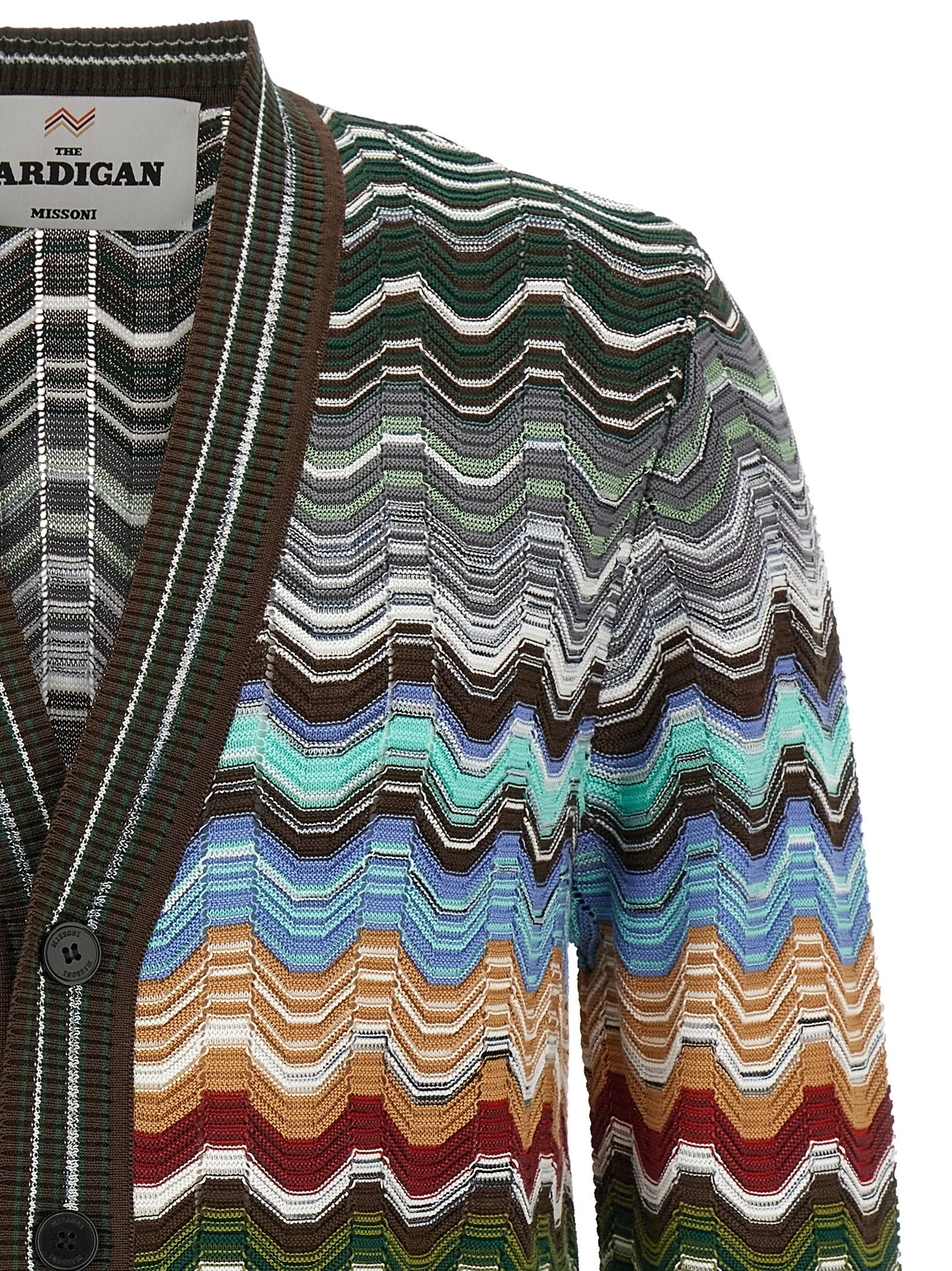 Greek Pattern Cardigan Sweaters And Cardigans Multicolor sold by Wanan Luxury product image thumbnail 3