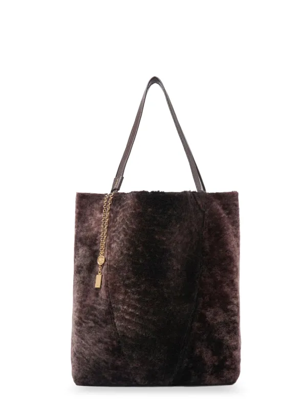 Spin Shearling Shoulder Bag sold by Wanan Luxury