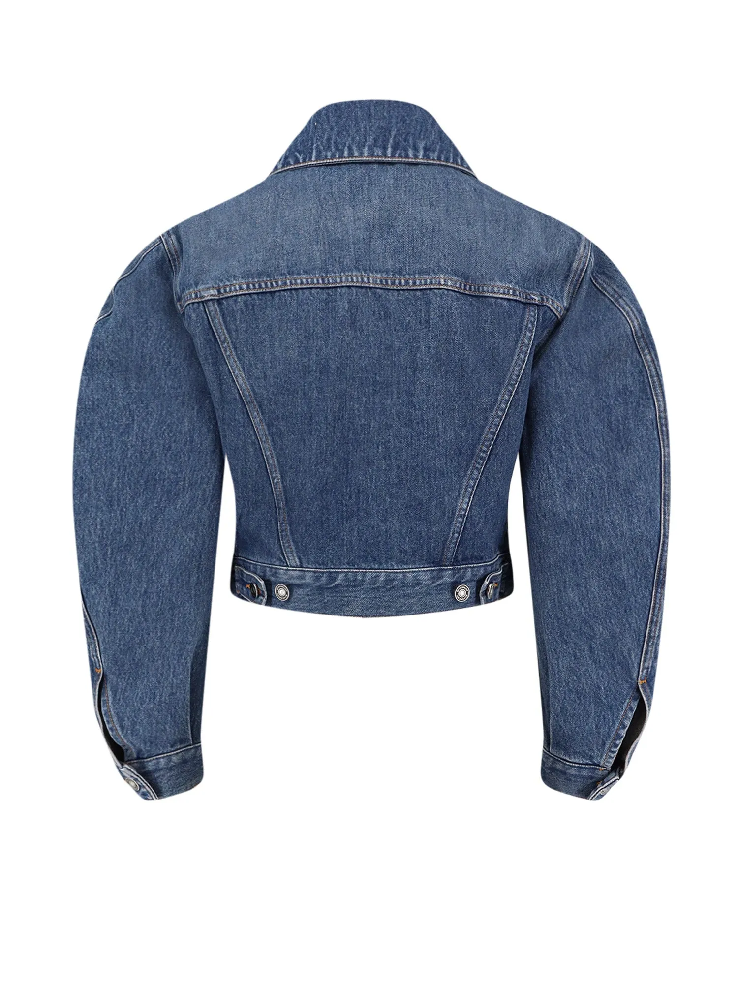 Denim Jacket With Logo Embroidery sold by Wanan Luxury product image thumbnail 2