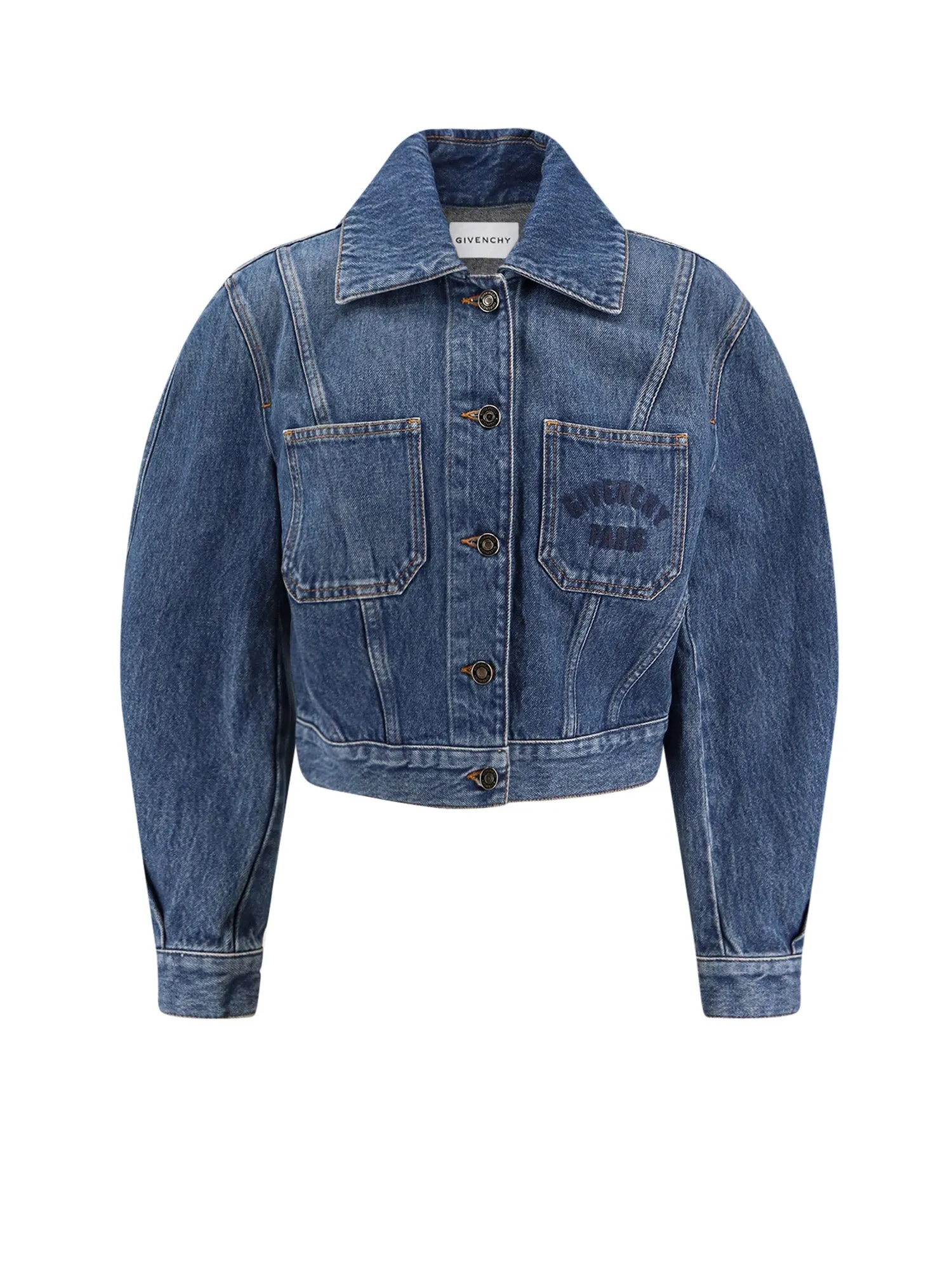 Denim Jacket With Logo Embroidery sold by Wanan Luxury