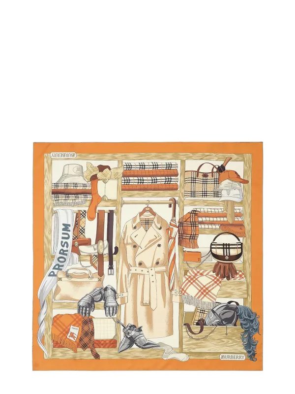 Silk Foulard made by Burberry